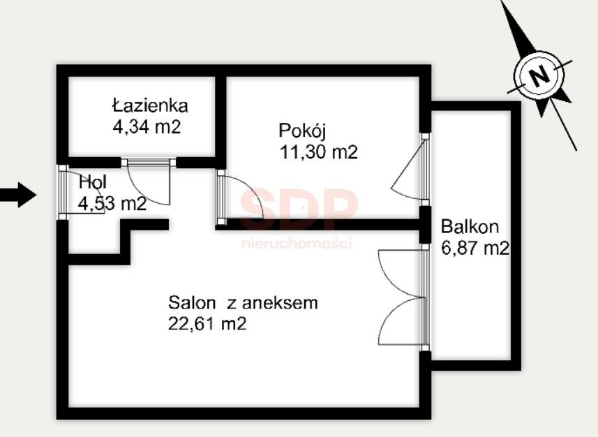 Mieszkanie dwupokojowe na sprzedaż Wrocław, Stare Miasto, Stare Miasto, Kościuszki  43m2 Foto 5