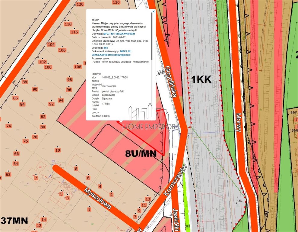 Działka budowlana na sprzedaż Zgorzała, Gogolińska  886m2 Foto 1