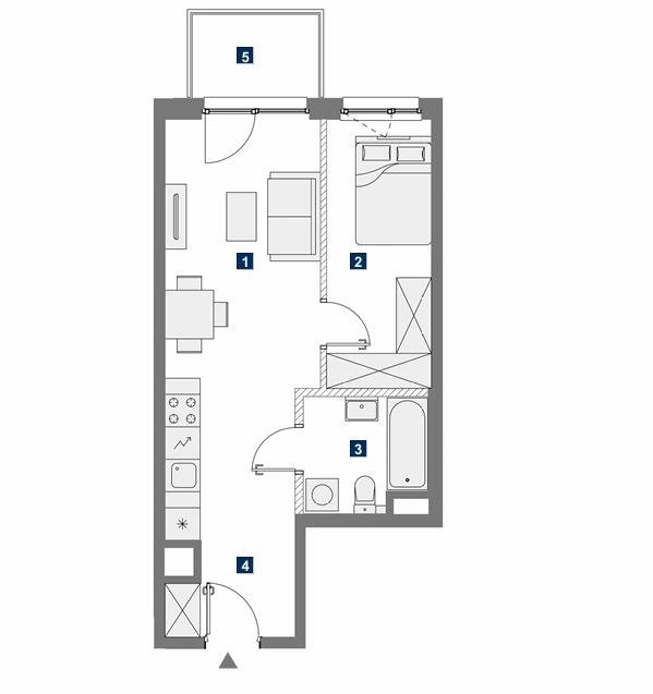 Mieszkanie dwupokojowe na sprzedaż Warszawa, Mokotów, Dolny Mokotów, Antoniewska  39m2 Foto 1