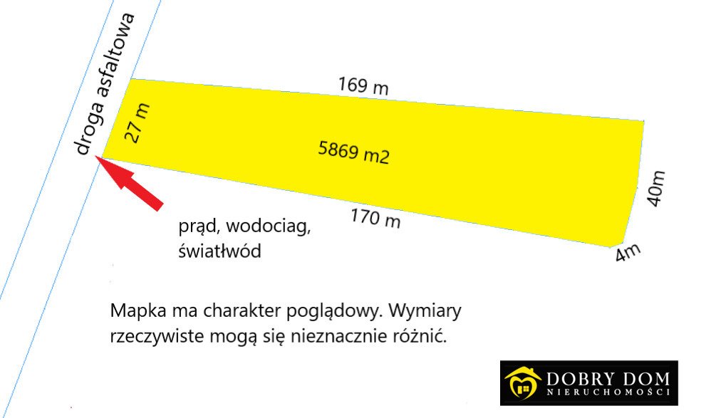 Przestronna działka rolna 0,6 ha z mediami i możliwością zabudowy Siemianówka  5 869m2 Foto 1
