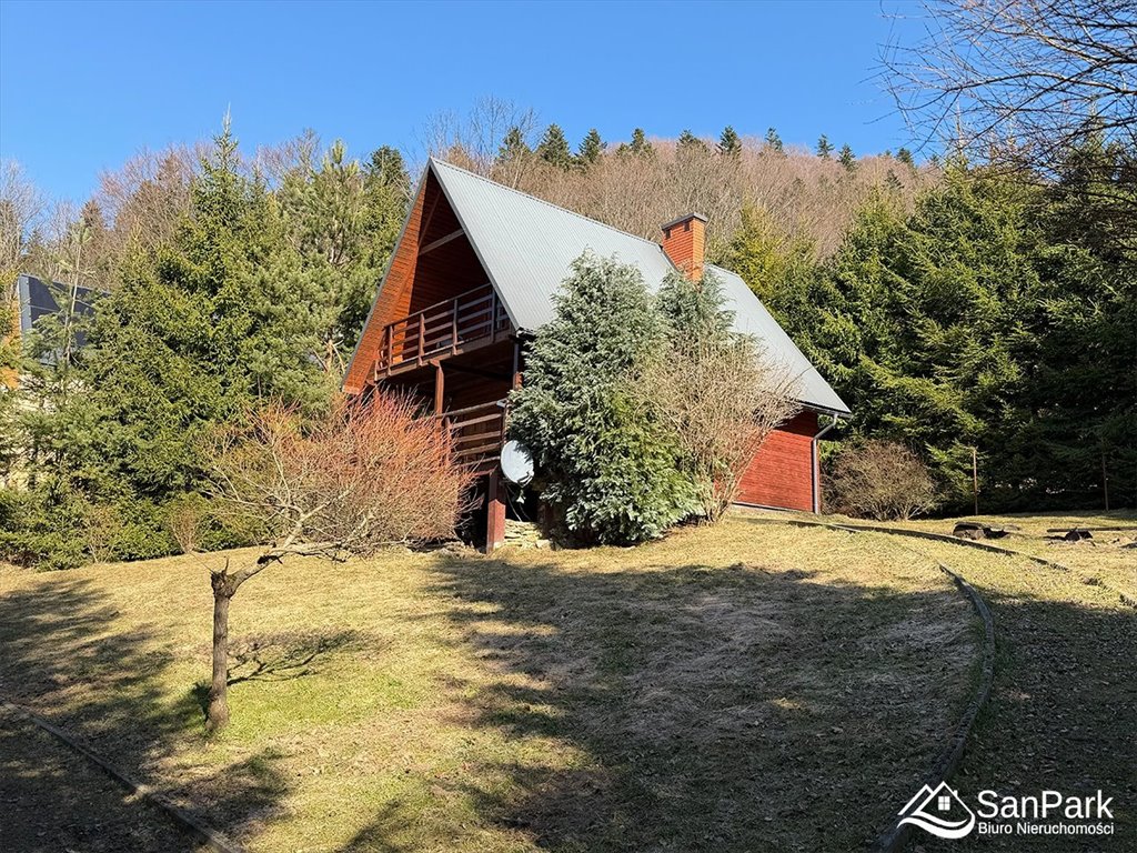 Urokliwy drewniany dom 60 m² z panoramicznym widokiem Baligród, Bystre  60m2 Foto 1