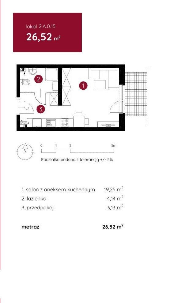 Kawalerka na sprzedaż Toruń, Wrzosy os. Jar, Jana Heweliusza  27m2 Foto 5