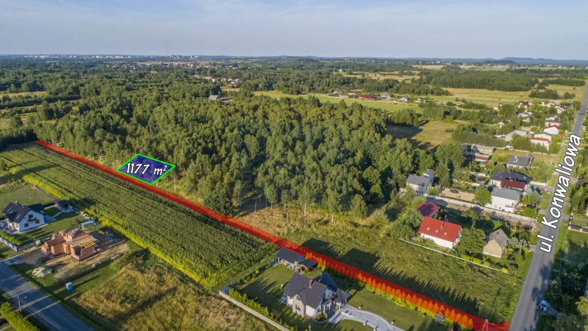 Działka budowlana na sprzedaż Poczesna  1 177m2 Foto 2