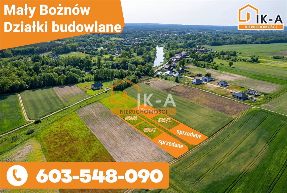 Działka budowlana na sprzedaż Bożnów, Bożnów  819m2 Foto 3