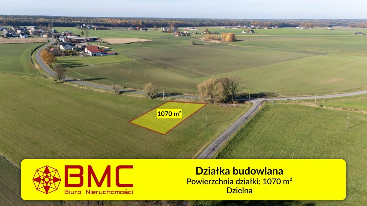 Działka 1070 m² w Dzielnej - warunki zabudowy, media Dzielna, Asfaltowa  1 070m2 Foto 1
