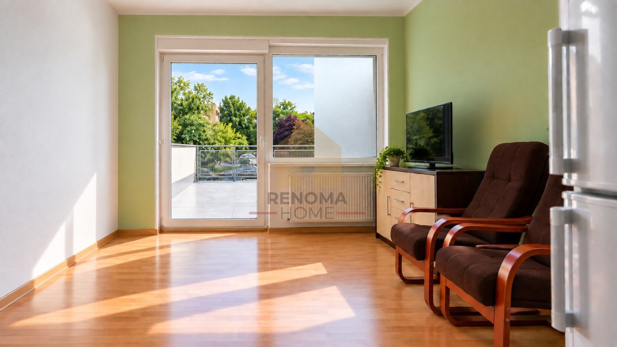 Dwupokojowe mieszkanie z dużym tarasem (38,5 m²) w Wrocławiu Wrocław, Fabryczna  43m2 Foto 1