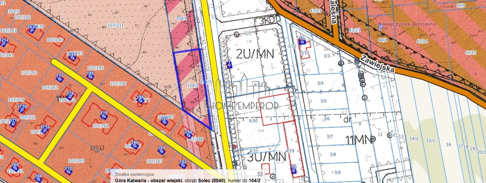 Działka budowlana na sprzedaż Solec, Warecka  2 143m2 Foto 1