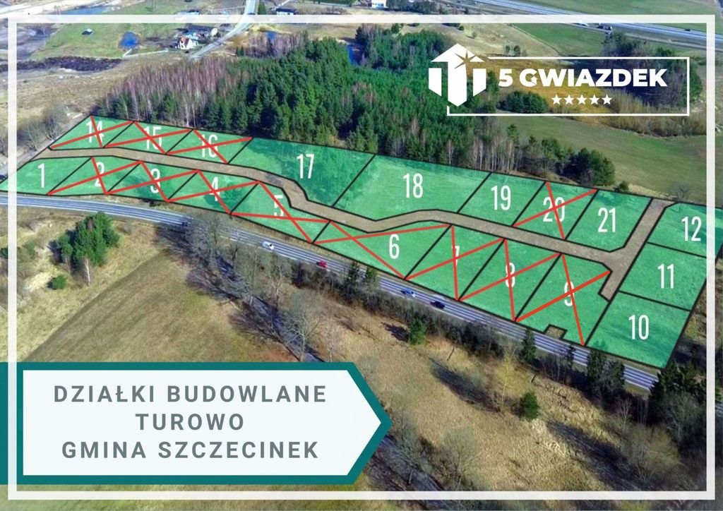 Działka budowlana na sprzedaż Turowo  1 198m2 Foto 4