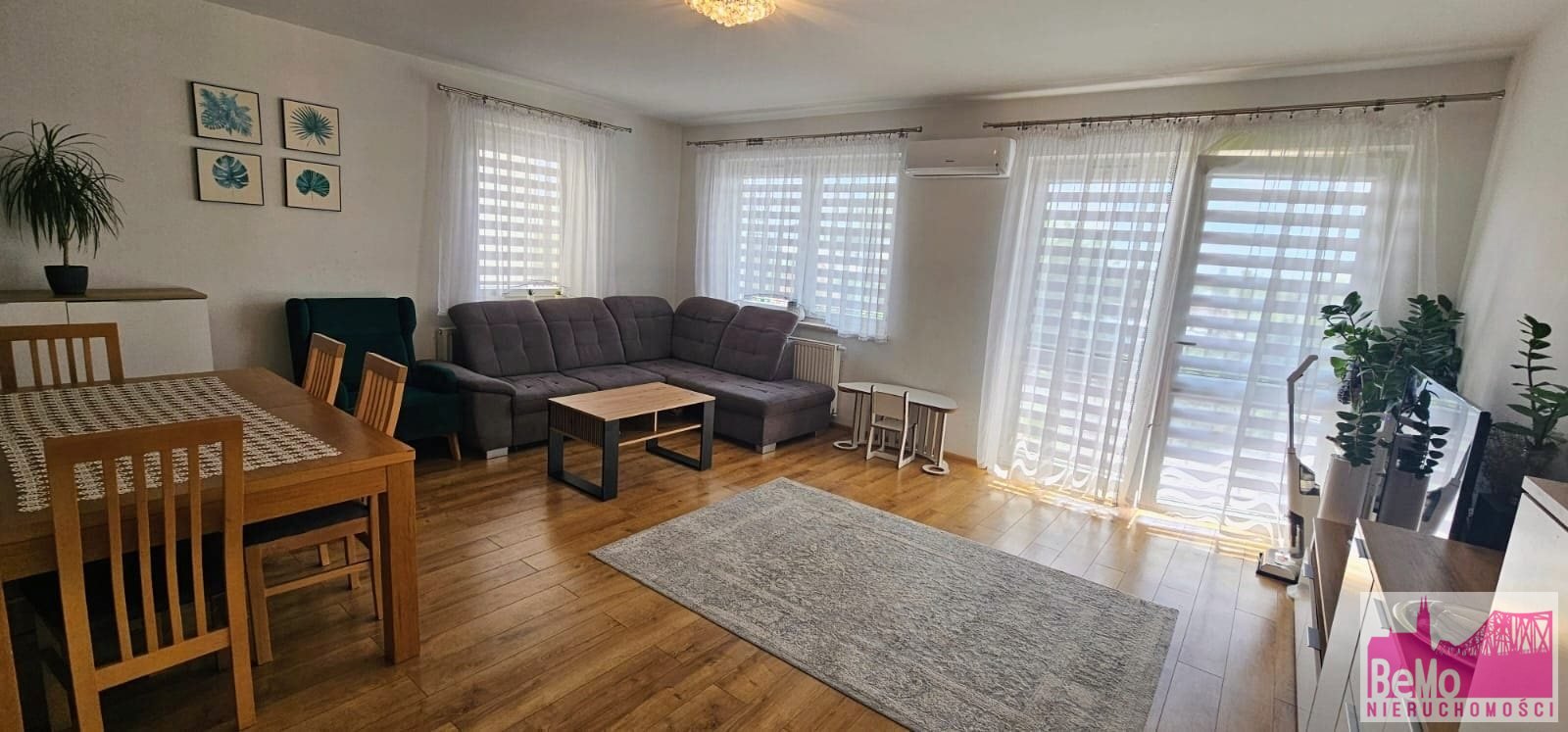Przestronne 3-pokojowe mieszkanie 72,6 m² (z balkonem, klimatyzacją) w centrum Włocławka Włocławek, Centrum  73m2 Foto 1