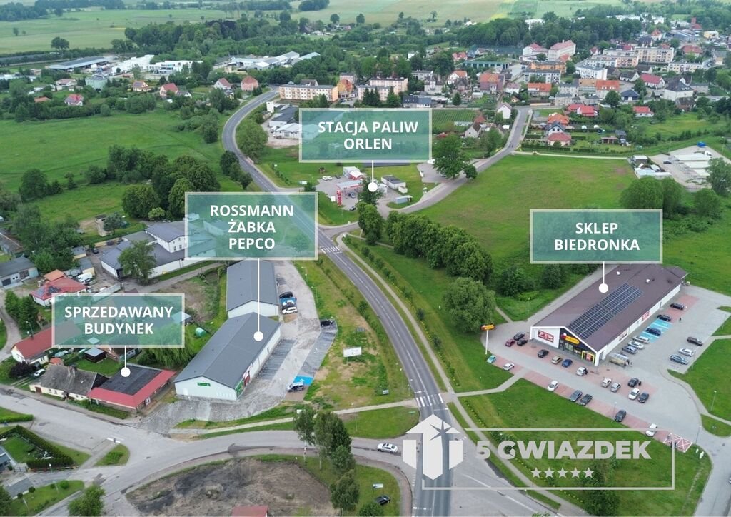 Lokal usługowy 472 m² z witrynami i parkingiem - zapraszam Barwice, Spokojna  472m2 Foto 1