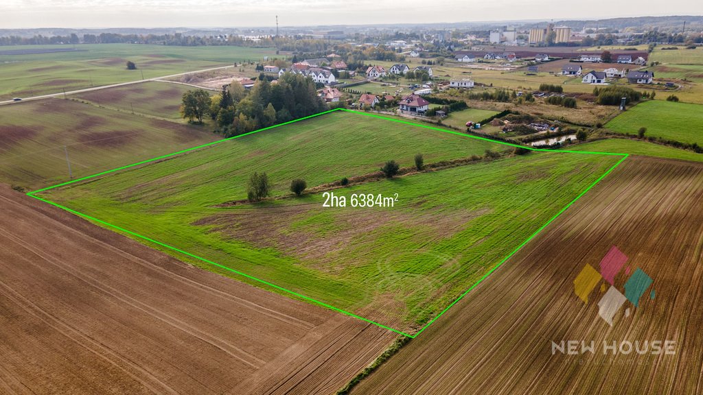 Działka inwestycyjna 2,6 ha z mediami i możliwością zabudowy Mierki  26 384m2 Foto 1