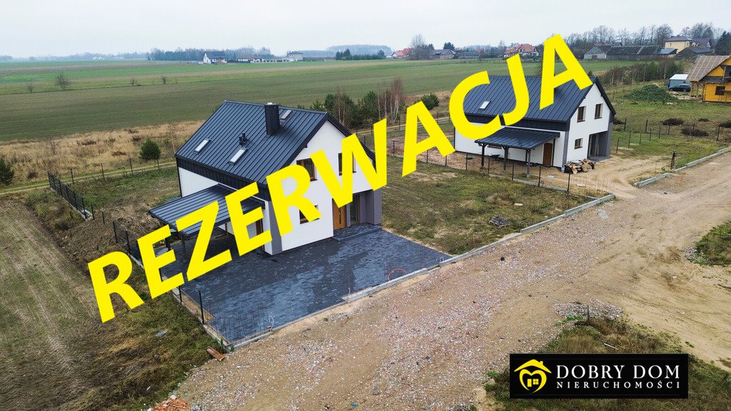 Nowoczesny dom w stylu stodoły, 141 m², garaż, działka 1090 m² Rafałówka  142m2 Foto 1