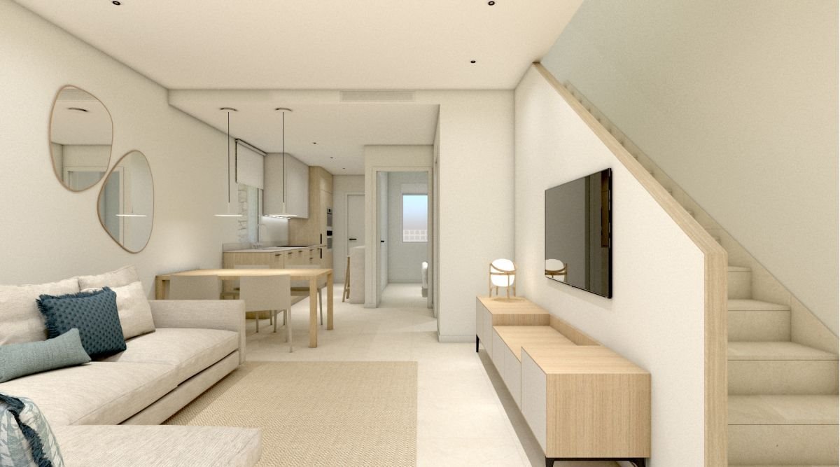 Nowoczesne wille blisko plaży w Torre de la Horadada Hiszpania, Torre de la Horadada, C. Galeon  73m2 Foto 1