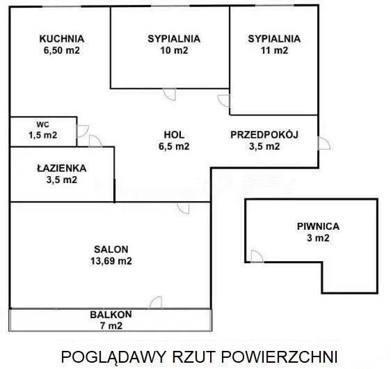 Mieszkanie trzypokojowe na sprzedaż Warszawa, Ursynów, Cynamonowa  56m2 Foto 9