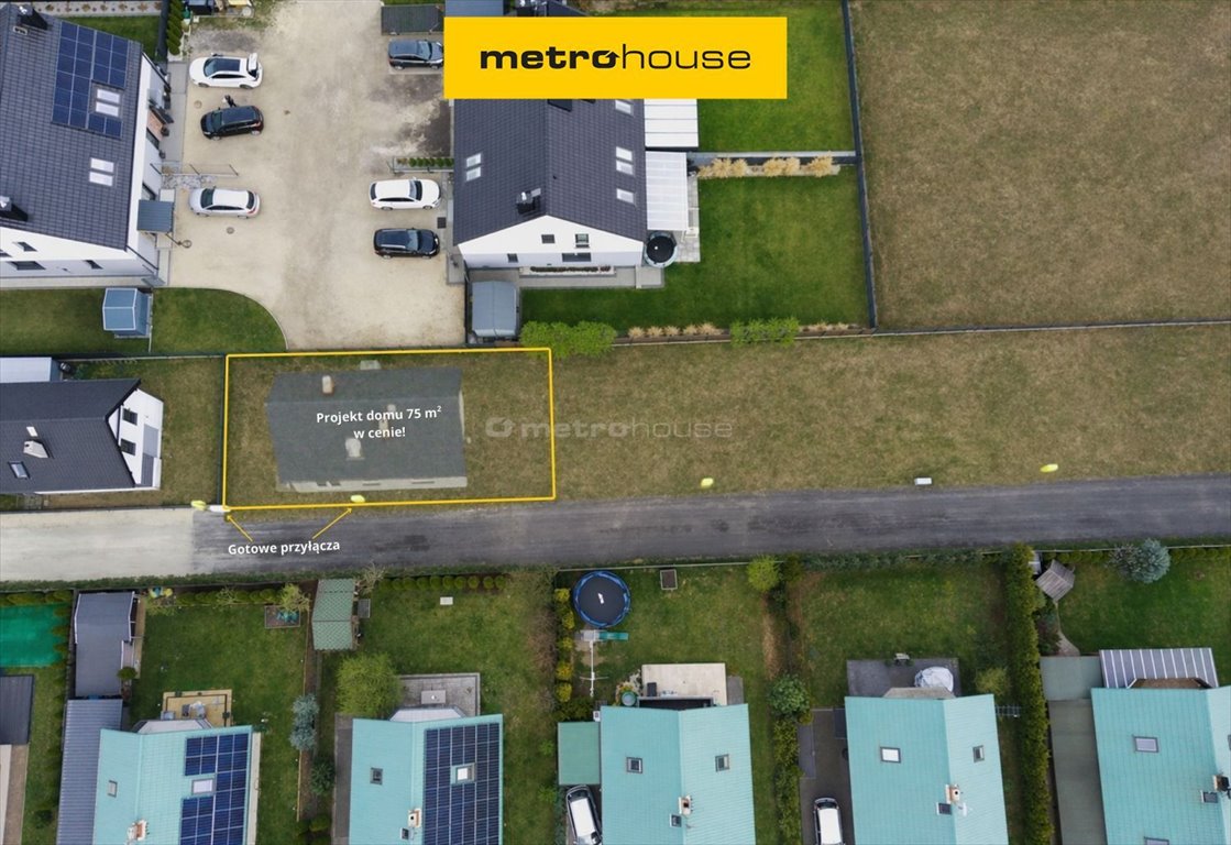 Działka z gotowym projektem domu 75 m², media w cenie Nakło Śląskie, Lasowicka  233m2 Foto 1
