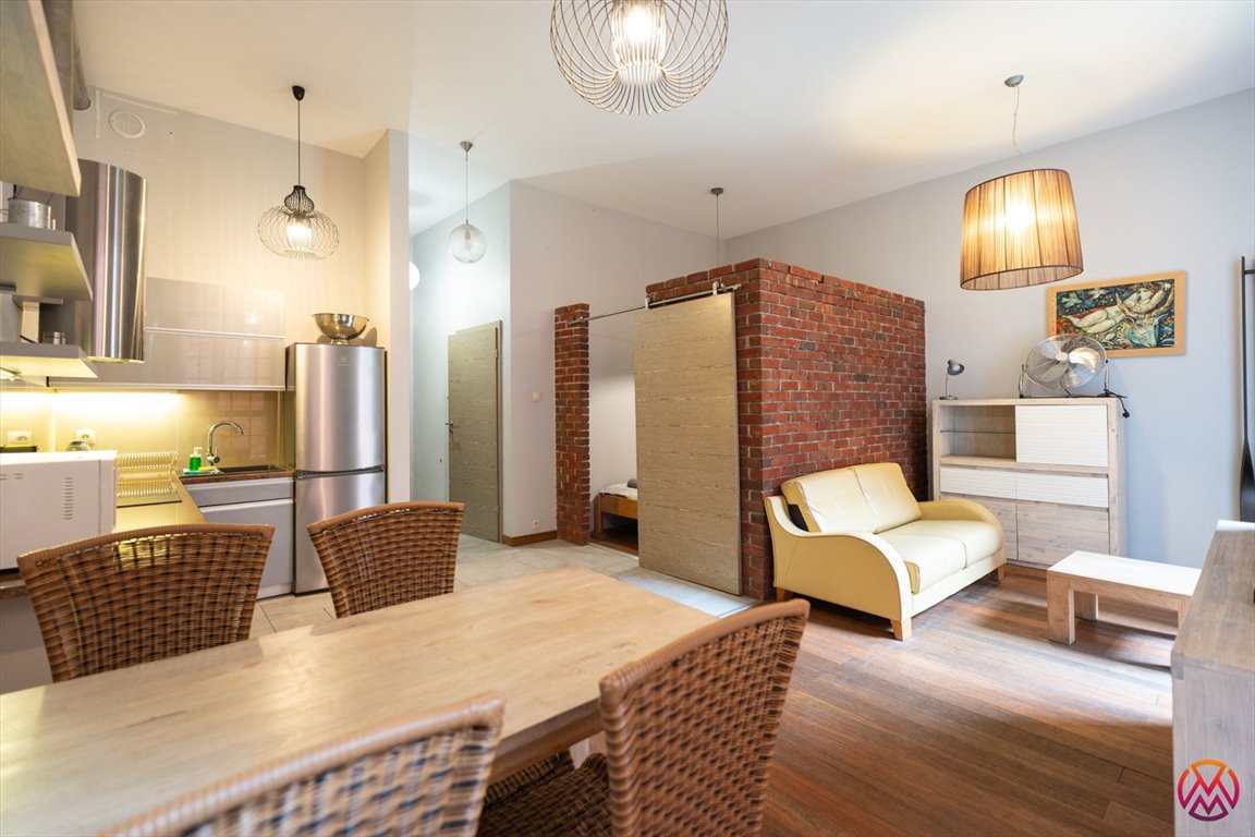 Klimatyczny loft 44 m² w Loftach u Scheiblera, wysoki parter Łódź, Śródmieście, Tymienieckiego  44m2 Foto 1