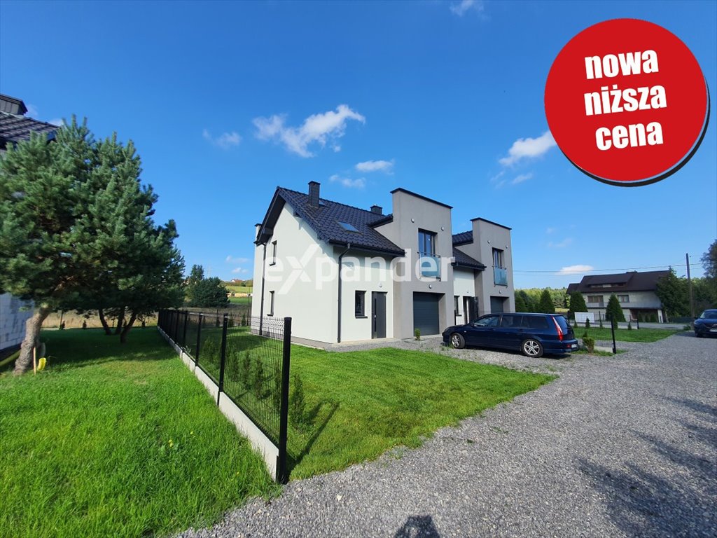 Dom bliźniak z garażem i dużym salonem w Olkuszu Olkusz, Podgrabie  120m2 Foto 1