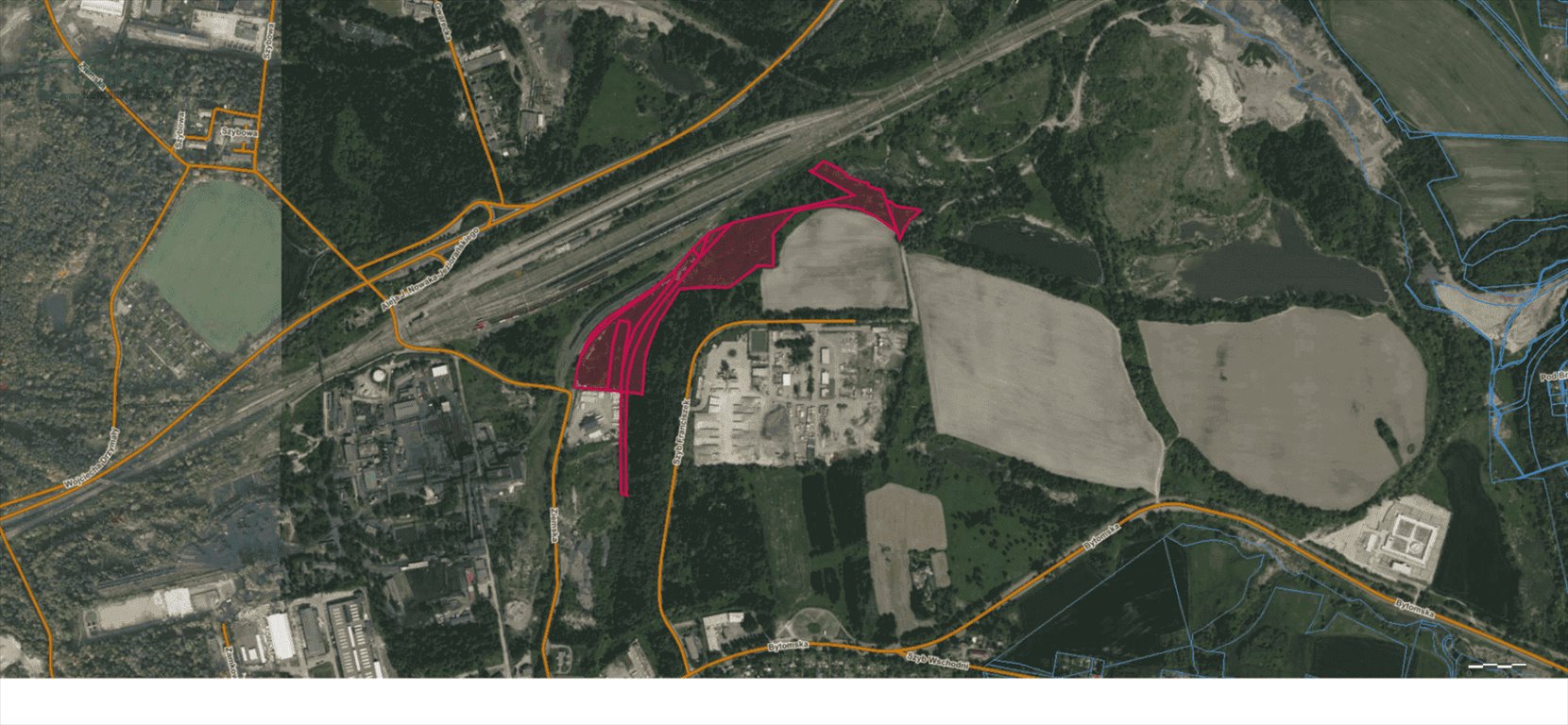 Działka przemysłowa 47 909 m² w Zabrzu z dostępem Zabrze, Biskupice, Ziemska  47 909m2 Foto 1