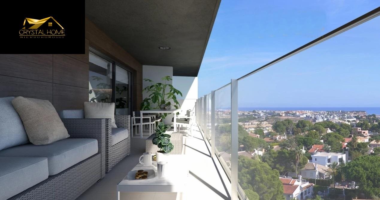 Nowoczesne mieszkania z widokiem na morze i basen Hiszpania, Alicante  72m2 Foto 1