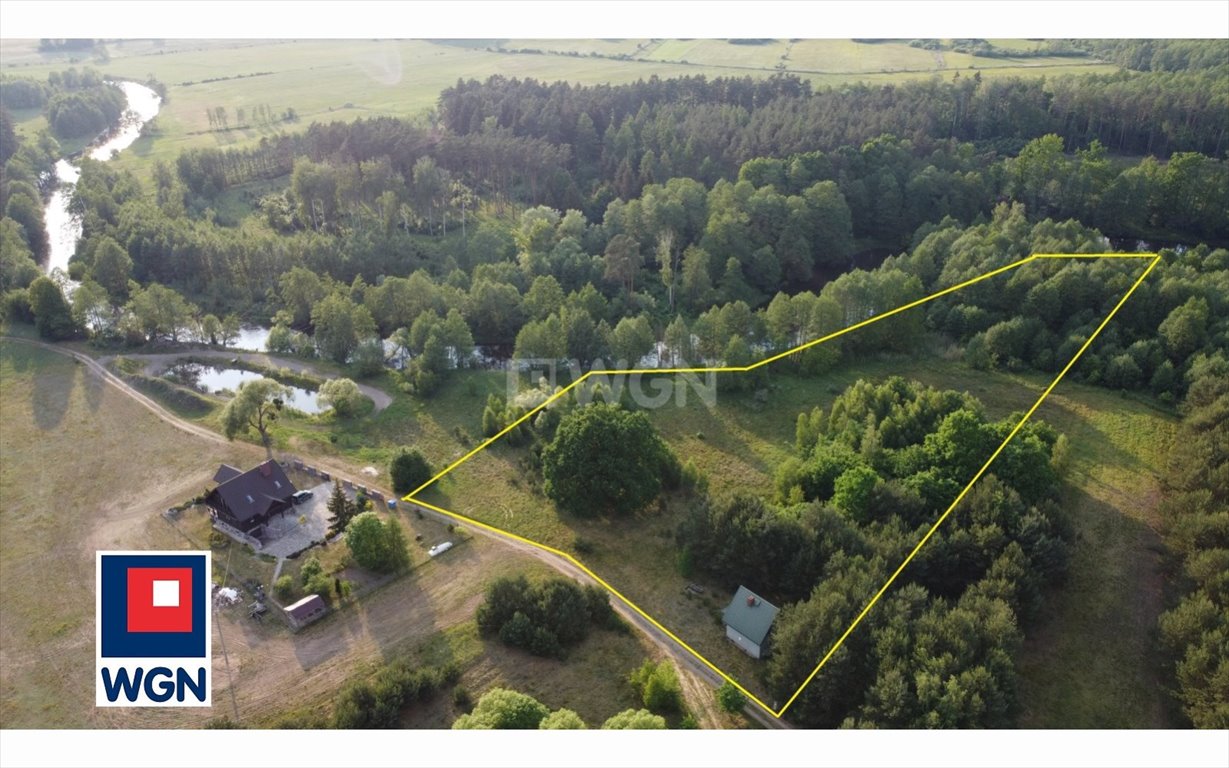 Zapraszam do urokliwego domu nad rzeką Drwęcą z działką 1,17 ha Lamkowizna, Dolina Drwęcy, Lamkowizna  75m2 Foto 1