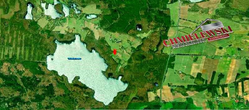 Działka nad jeziorem Wielatowo, 3580 m², las, prąd, rekreacja Brzeźno, Brzeźno  3 580m2 Foto 1