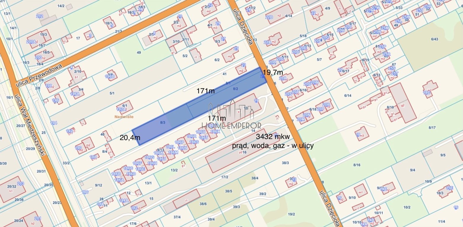 Działka budowlana na sprzedaż Warszawa, Wawer, Miedzeszyn, Dzięcioła  3 432m2 Foto 1