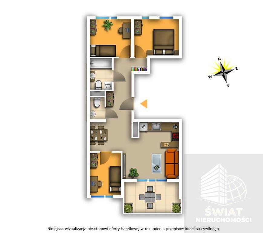 Mieszkanie czteropokojowe  na sprzedaż Szczecin, Żelechowa  65m2 Foto 1