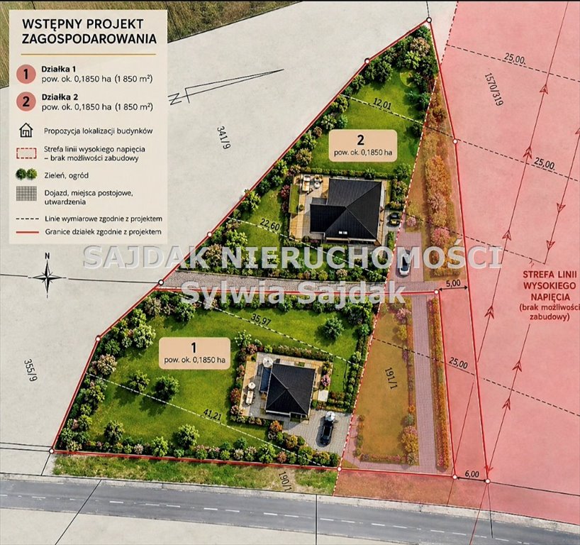 Do sprzedania atrakcyjna działka 3 694 m² w Jastrzębiu-Zdroju Jastrzębie-Zdrój, Ruptawa, Borowa  3 694m2 Foto 1
