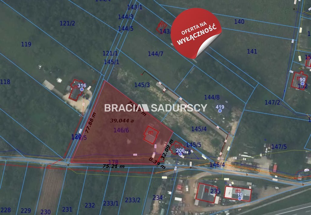 Działka 3858 m² z domem i mediami w Morawicy Morawica  3 858m2 Foto 1