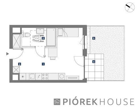 Nowoczesne 1 pokój z ogródkiem i tarasem na Mokotowie Warszawa, Mokotów, Antoniewska  31m2 Foto 1