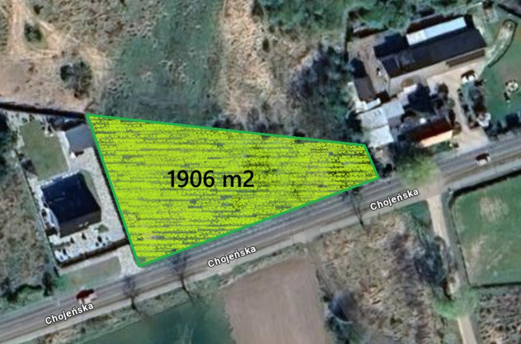 Działka 1906 m² w Dębnie pod dom jednorodzinny Dębno, Chojeńska  1 906m2 Foto 1