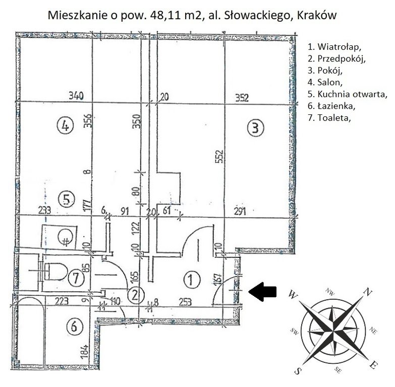 Mieszkanie dwupokojowe na sprzedaż Kraków, Śródmieście, al. Juliusza Słowackiego  48m2 Foto 8
