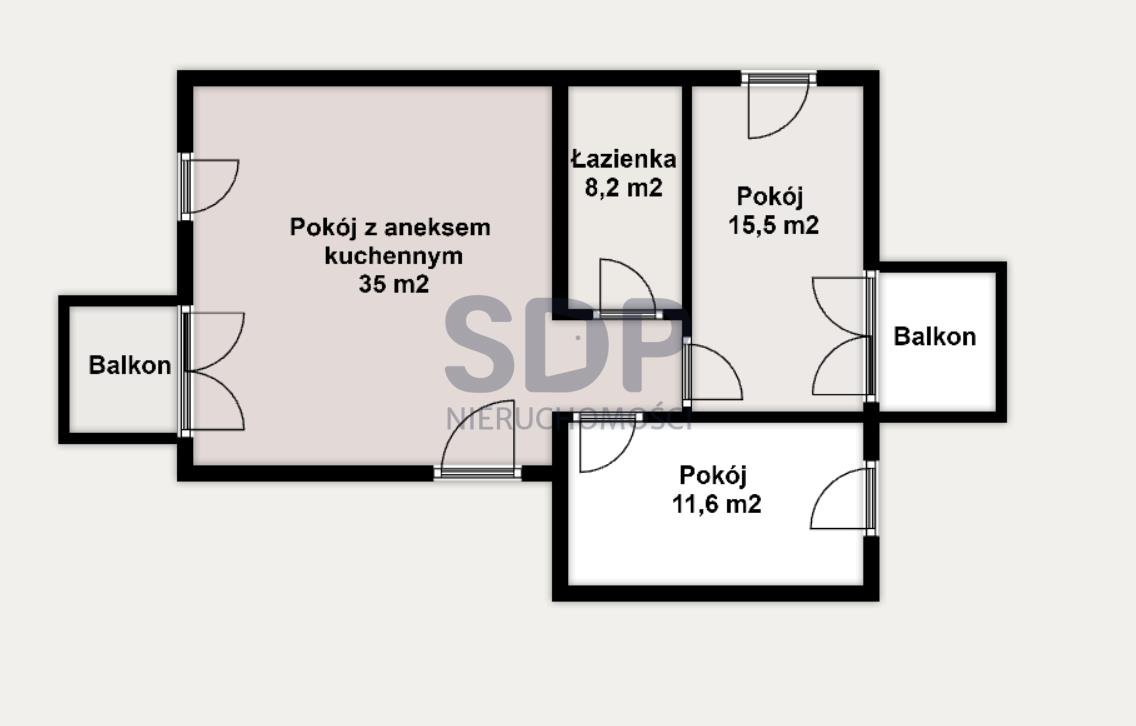 Mieszkanie trzypokojowe na sprzedaż Wrocław, Psie Pole, Poświętne, Kamieńskiego Macieja  75m2 Foto 3