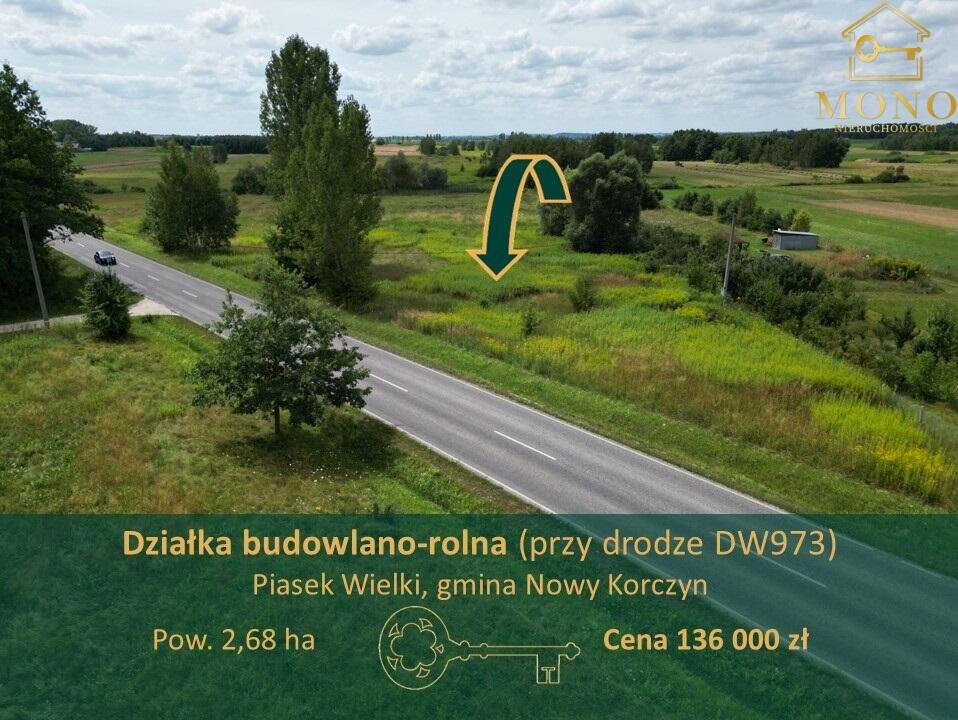 Działka budowlana na sprzedaż Piasek Wielki  26 800m2 Foto 1