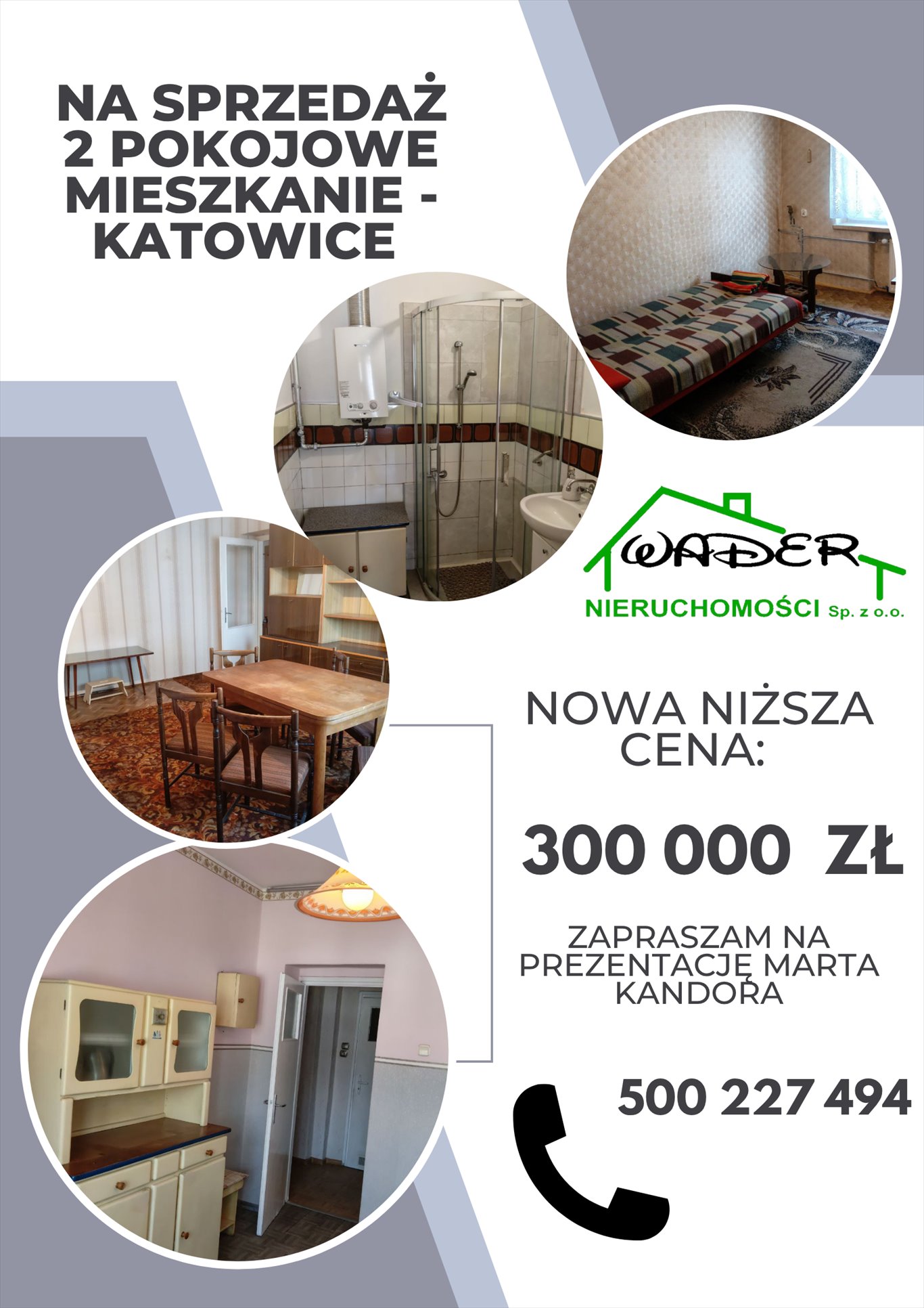 Mieszkanie dwupokojowe na sprzedaż Katowice, I MAJA, 1 MAJA  50m2 Foto 1