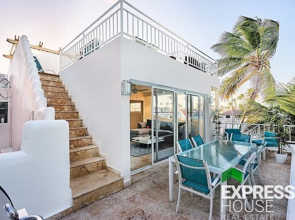 Penthouse na plaży w Los Corales, 2 tarasy, widok na ocean Dominikana, Los Corales  190m2 Foto 1