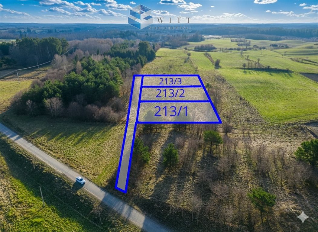 Działka budowlana nad jeziorem w Szałstrach – 1808 m² Szałstry  1 808m2 Foto 1