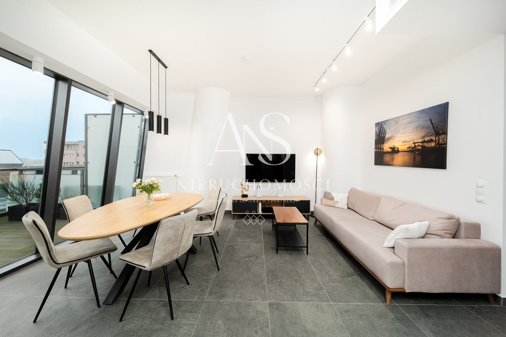 Zapraszam luksusowy apartament 3 pok. z loggią w Hanza Tower Szczecin, Centrum, al. Wyzwolenia  67m2 Foto 1