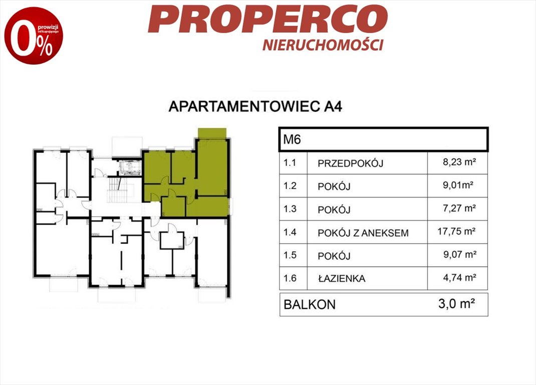 Mieszkanie czteropokojowe  na sprzedaż Pińczów  56m2 Foto 12