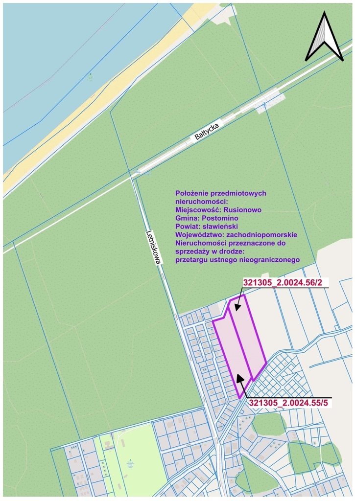 Działka inwestycyjna nad morzem 25 960 m² polecam Rusinowo  25 960m2 Foto 1