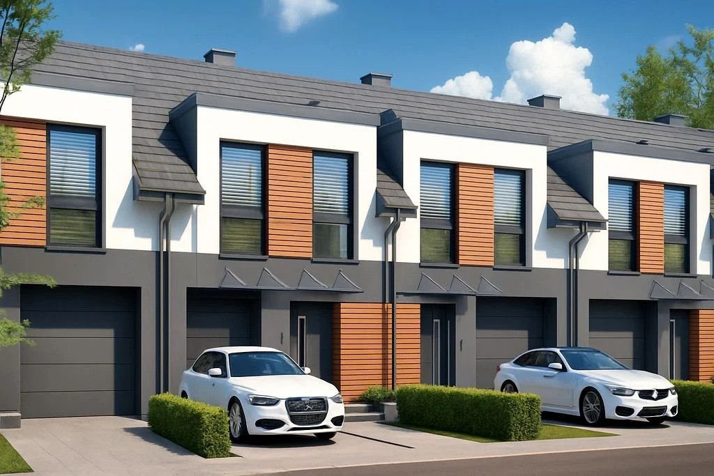 Nowoczesny dom szeregowy 95,85 m² z ogrodem w Rzeszowie polecam Rzeszów, Beskidzka  96m2 Foto 1