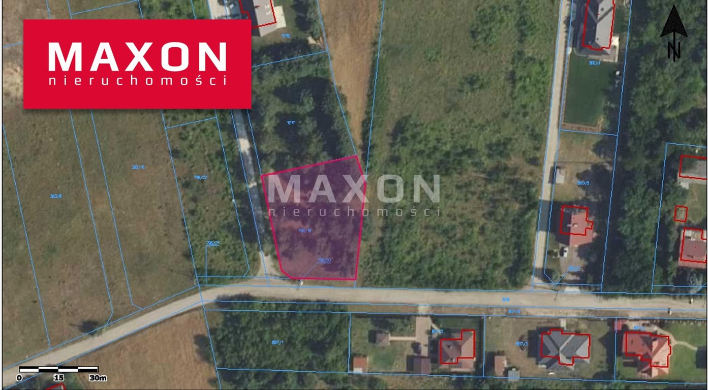 Działka 1475 m² pod dom i usługi, prąd, plan, Skrzeszew Skrzeszew  1 475m2 Foto 1