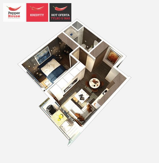 Luksusowy apartament 1+1 z tarasem w GRAND SAPPHIRE (Nikozja) Cypr, Royal Street, Royal Street  57m2 Foto 1