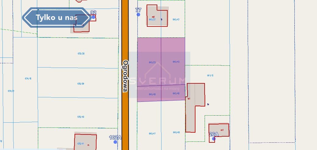 Działka 1243 m² w spokojnej okolicy Kalej z mediami Kalej, Ogrodowa  1 243m2 Foto 1