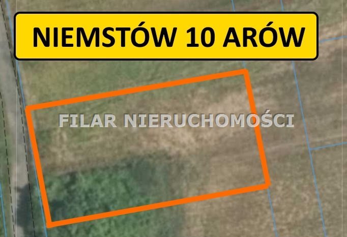 Działka budowlana 10 arów z widokiem na las, media w projekcie Niemstów  1 000m2 Foto 1