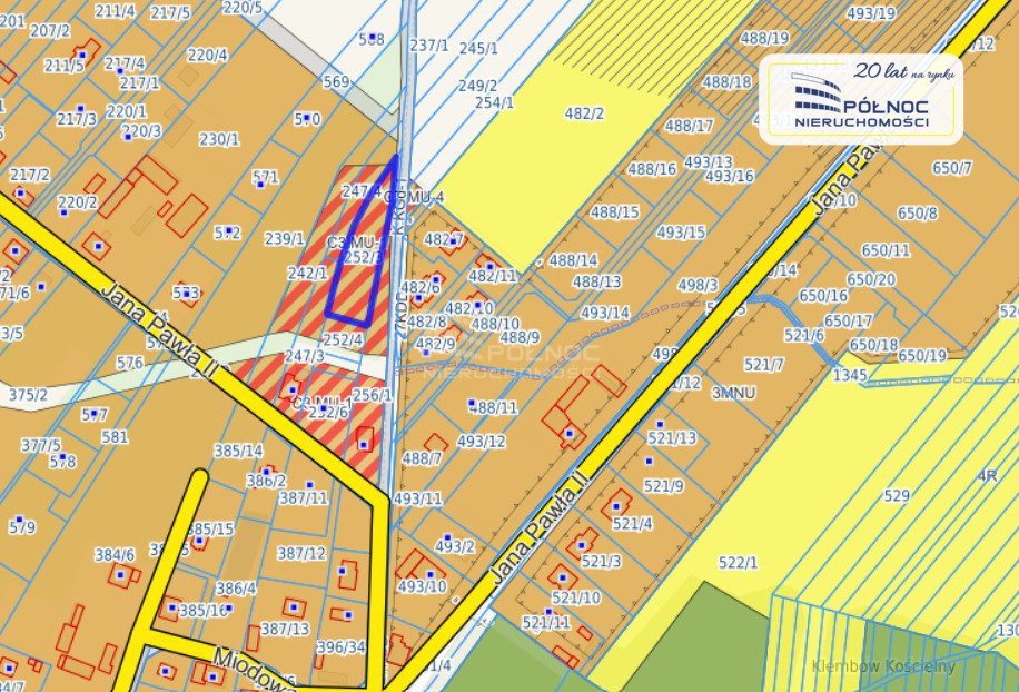 Działka budowlana na sprzedaż Sitki, Jana Pawła II  1 589m2 Foto 1