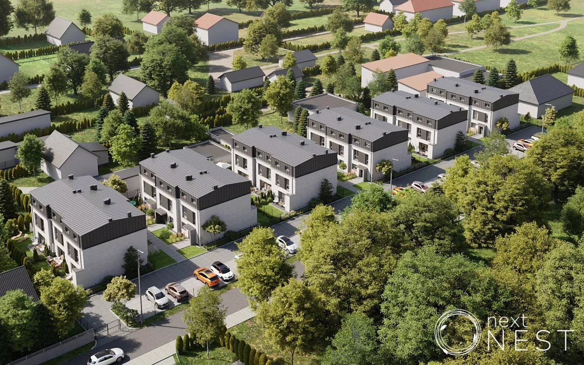 Nowoczesny segment skrajny 138m2 z ogródkiem i 2 miejscami parkingowymi Warszawa, Wawer Falenica  139m2 Foto 1
