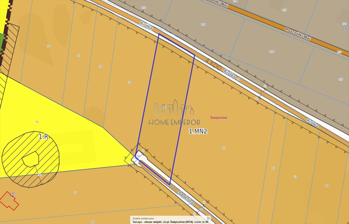 Do sprzedania działka 4800 m² z mediami i planem pod dom Świętochów, Spokojna  4 800m2 Foto 1