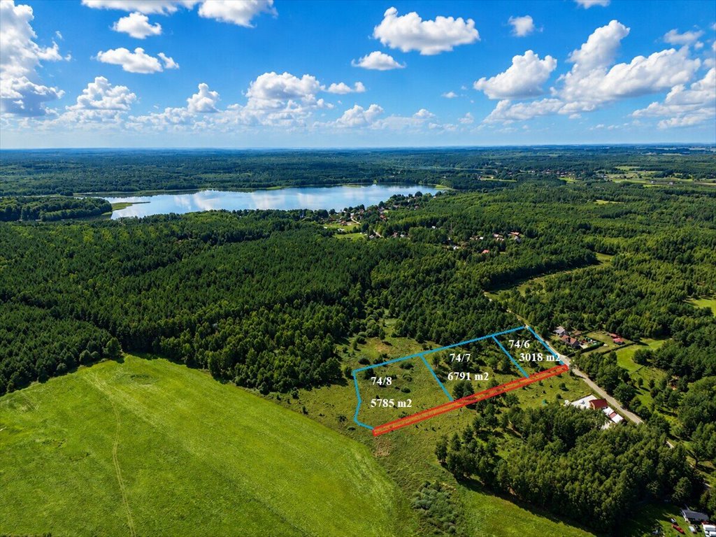 Działka 3 018 m² z warunkami zabudowy - spokojna okolica Łukta, Kotkowo  3 018m2 Foto 1