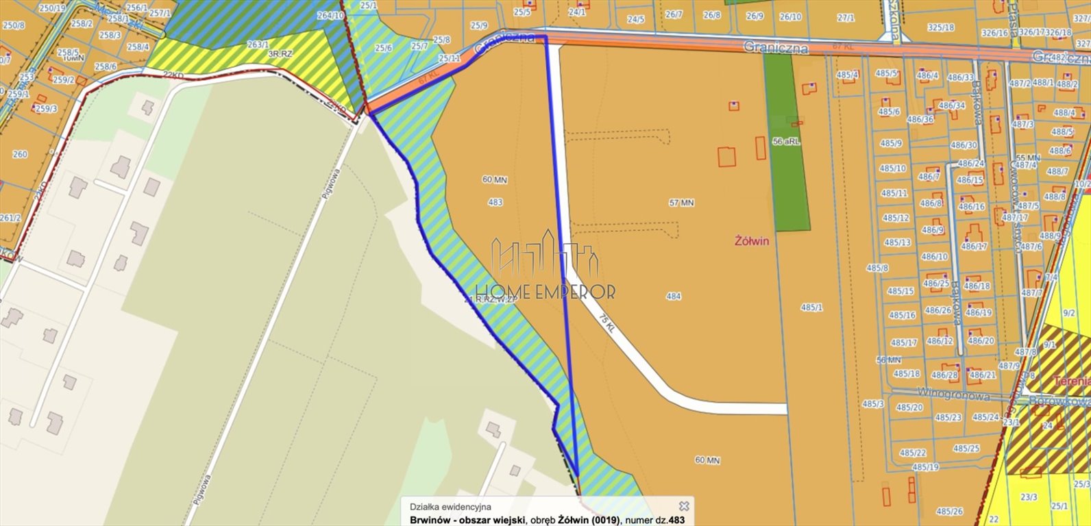 Działka budowlana na sprzedaż Żółwin, Graniczna  45 200m2 Foto 1